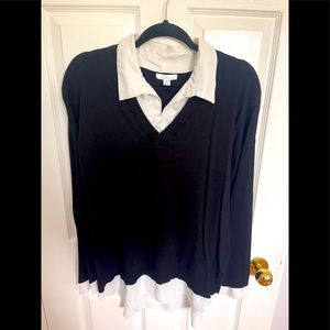 RW&CO jumper with faux under blouse